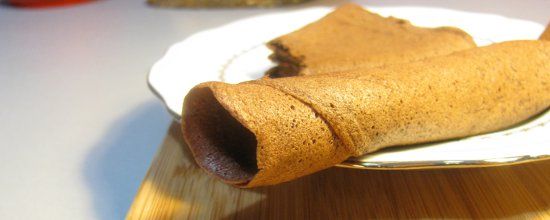 Crepe sans gluten et sans farine au chocolat titre